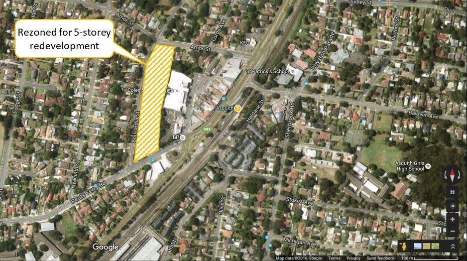 bouvardia street asquith rezoning