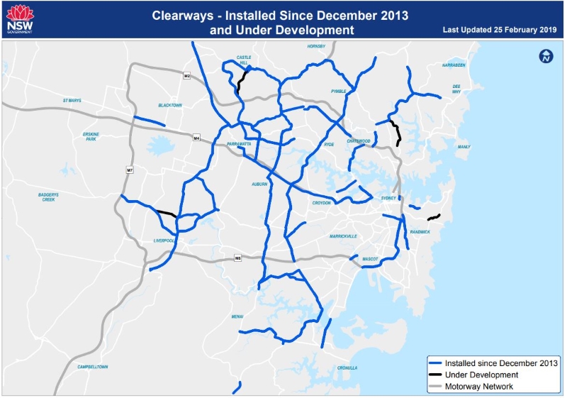 sydney clearways strategy